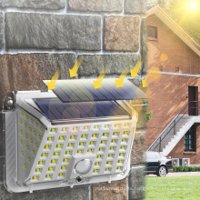100 Leds Solar Panel Power Waterproof PIR Motion Sensor Solar Garden Lights